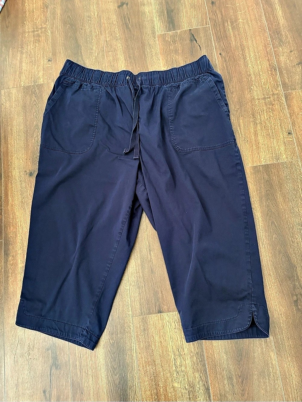 L.ane Bryant Pull On Navy Capris size 24